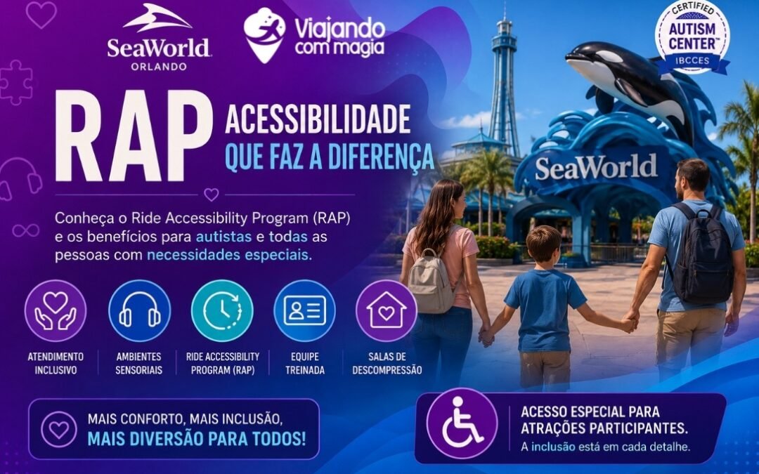 SeaWorld para Pessoas com deficiência e autismo: Como funciona o RAP e quais são os benefícios de acessibilidade?